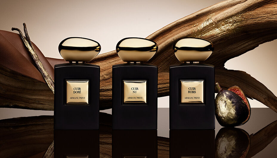 Armani/Prive Cuir Collection with Cuir Dore, Cuir Rubis and Cuir Nu.