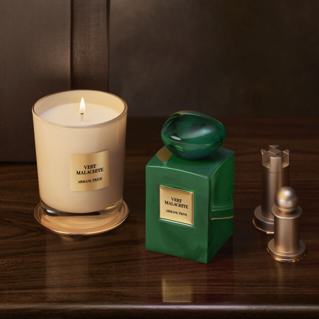 DUO ARMANI/PRIVE VERT MALACHITE & BOUGIE